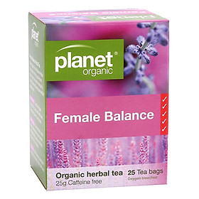 Trà Thảo Mộc Cân Bằng Female Balance Hữu Cơ Planet Organic 25g (25 Túi Lọc)
