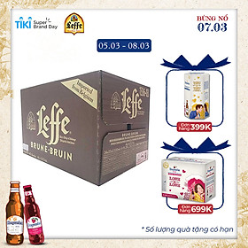 Thùng 24 Chai Bia Leffe Brune (330ml / Chai)