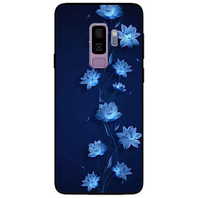 Ốp lưng in cho samsung s9 plus mẫu sen xanh