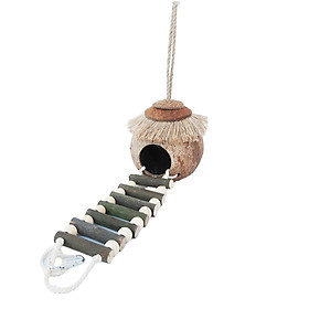 Coconut Shell Birds House, Bird and Small Animal Toy for Lovebird