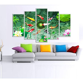 Mua Tranh Hoa Sen Cá Chép |Cửu Ngư Quần Hội |T3M-11053
