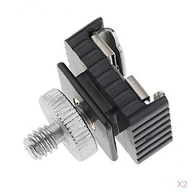 2 Pcs 1/4 Inch Screw Flash Hot Shoe Mount Adapters For  DSLR Camera