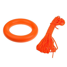 2xLife-saving Equipment-Rubber Floating Ring + Reflective Life Saving Rope