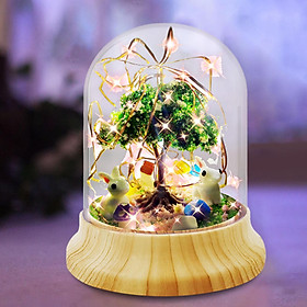 DIY Rabbit Night Light Materials Romantic Bunny Lamp Lighting for Baby Room