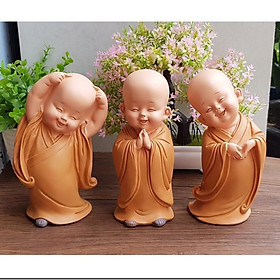 combo bộ 12 tượng tiểu vàng mini+ bộ tượng tiểu vàng size 16,5cm