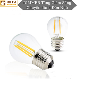 Mua Bóng Đèn Ngủ Led  Điều Chỉnh Độ Sáng Dimmer  Tiết Kiện Điện  Edison G45 - 4W  Đui E27  Ánh Sáng Vàng