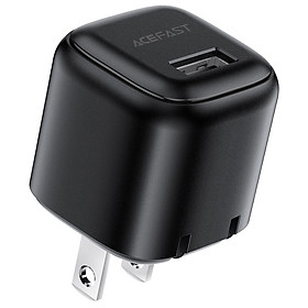 Mua Adapter Sạc Acefast 12W 1 Cổng USB A Chuôi Tròn EU DA1 - Hàng Chính Hãng