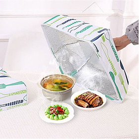 Mua Chụp Lồng Bàn Giữ Nhiệt Lớn (37x37x19cm) Xếp Gọn Tránh Bụi Và Côn Trùng