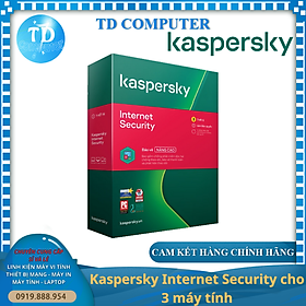 Hình ảnh Bản quyền phần mềm dùng cho máy tính Kaspersky Internet Security cho 3 máy tính (KL1867MUAFS) - Hàng chính hãng