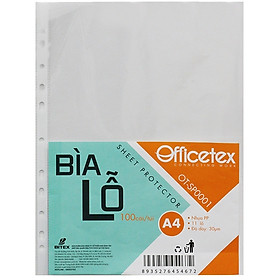 Bìa Lỗ A4 OT-SP0001 (100 Cái/Túi)