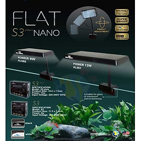 Đèn Flat S3 Plus Nano RGB đỏ cá không đỏ nước
