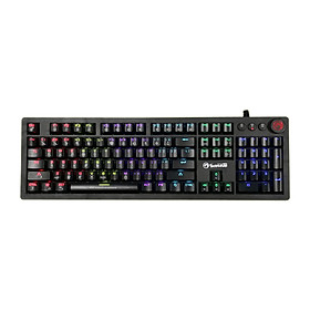 Mua Bàn phím cơ blue switch Marvo KG917 siêu phẩm game PUBG - tích hợp icon thao tác trên keycaps (Đen) HÀNG CHÍNH HÃNG