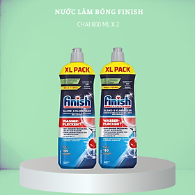 Combo 2 chai nước làm bóng finish 1150ml dùng cho máy rửa bát chén