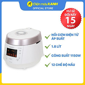 Nồi cơm điện tử áp suất Cuckoo 1.8 lít CRP-PK1000S/P2PIVNCV - Hàng chính hãng