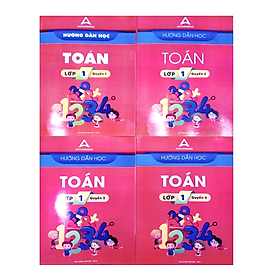 Sách - Combo 4 cuốn Hướng dẫn học toán lớp 1 trường Archimedes school - Mới 2023