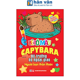 Bé Tô Màu Capybara - Bộ Trưởng Bộ Ngoại Giao - Người Bạn Thân Thiện