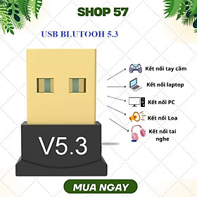 USB Bluetooth Dongle Bluetooth 5.3 – Bộ thu phát BT không dây cho PC, Laptop hàng chính hãng