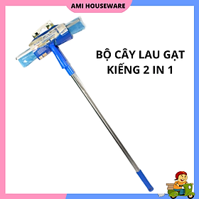 Mua Bộ cây lau gạt kiếng inox kéo dài 1M3 vệ sinh nhà cửa 2in 1