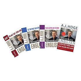 Combo Bộ 4 Cuốn Effortless English - Học Tiếng Anh Như Người Bản Ngữ Cùng Aj Hoge (Tặng kèm Kho Audio Books)
