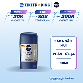Sáp Ngăn Mùi NIVEA MEN Phân Tử Bạc (50 ml) - 83181
