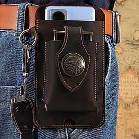 Leather Phone case Waist Bag Carrying Pouch for Cell Phone Men Women