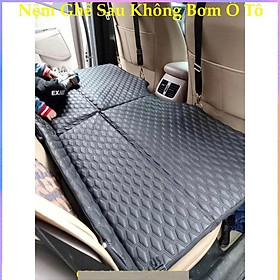 Đệm Ô Tô Ghế Sau Gấp Gọn Bằng Da Cao Cấp, Nệm Xe Hơi Bằng Da Gấp Gon Thông Minh Fast Car ( KHÔNG GỐI)