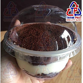 Mua Combo 100c Ly kem lùn nắp cầu – Ly lùn nắp cầu 220ml – Ly đựng tiramisu