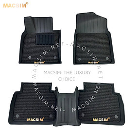 Thảm lót sàn 2 lớp xe ô tô Toyoyta Camry 2018+ Nhãn hiệu Macsim 3W chất liệu nhựa TPE đúc khuôn cao cấp - màu đen