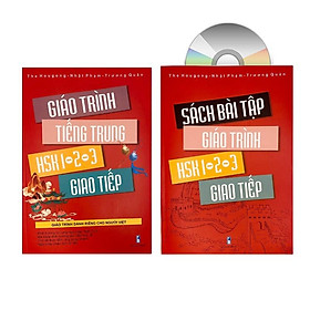 Sách - Combo: Giáo trình Tiếng Trung HSK1-2-3 giao tiếp - Tặng kèm sách bài tập +DVD tài liệu