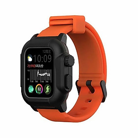 Waterproof Case for Apple Watch Band 4 iWatch Bands Silicone Strap 44mm 40mm Bracelet Smart Watch Accessories