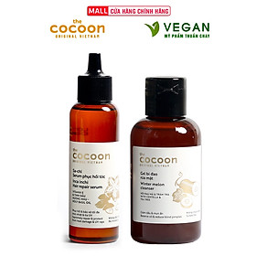 Combo Gel bí đao rửa mặt Cocoon 140ml + Serum Sa