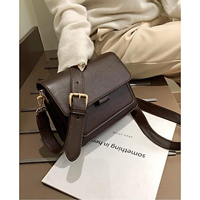 Túi hộp đeo chéo nữ phong cách Vintage nhiều ngăn