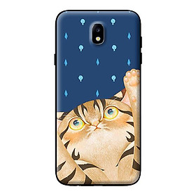 Ốp in cho Samsung Galaxy J7 Plus  Mèo Xanh - Hàng chính hãng