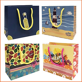 Combo 3 Túi dây ngang nhí TN001 - 14 x 12,5 x 6,5 cm - Giao mẫu ngẫu nhiên - Túi giấy Ivory