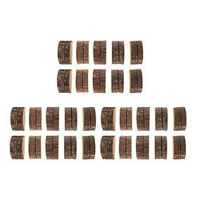 30 Pieces Wooden Table Numbers Holder Place Card Stand Wedding Decoration