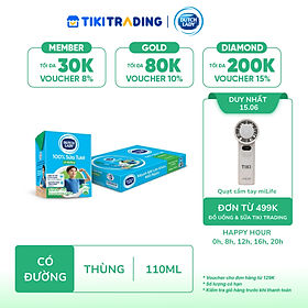 Thùng 48 Hộp Sữa Tươi Tiệt Trùng Dutch Lady Cô Gái Hà Lan Có Đường (48 x 110ml)