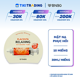 COMBO 10 MẶT NẠ PHỤC HỒI DA BNBG PLACENTA RELAXING SKINBOOSTER 30MLX10
