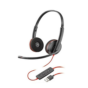 Mua Tai nghe chụp tai có dây khử tiếng ồn hỗ trợ đàm thoại Plantronics Blackwire C3220 USB-A - Hàng chính hãng