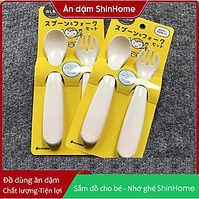 Set thìa dĩa ăn dặm cho bé - nội địa Nhật