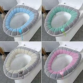 Mua Miếng lót bồn cầu bông nỉ chống lạnh