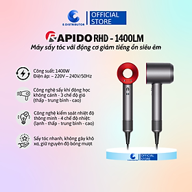Máy sấy tóc Rapido RHD – 1400LM - Hàng chính hãng - Bảo Hành 12 Tháng
