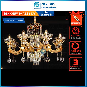 Mua Đèn chùm pha lê tặng kèm bóng led  đèn chùm phòng khách tân cổ điển hàng cao cấp