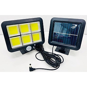 Mua Bộ Đèn Năng Lượng Mặt Trời Siêu Sáng COB 6 Led F120 16x14cm Kèm Giá Đỡ Và Remote Điều Khiển