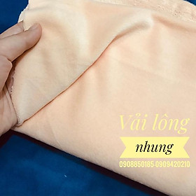 Vải lông nhung may doll, vải lông thú ngắn và chỉ thêu bóng