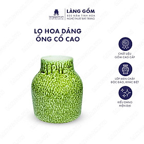 Mua Bình hoa  lọ hoa Gốm sứ Bát Tràng cao cấp Men chảy dáng ống cổ cao dùng làm quà tặng  trang trí - Làng Gốm Bát Tràng