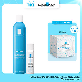 Xịt khoáng dành cho da dầu mụn La Roche Posay Serozinc 300ml Tặng Thermal Spring Water 50ml