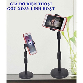 Mua Giá đỡ điện thoại Microphone Stands  kẹp chống lưng 360  đế chân tròn để bàn  gia do tiện lợi đa năng