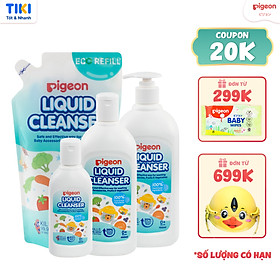 Nước Rửa Bình Sữa Pigeon Hương Tự Nhiên (New 2022) - 450ml