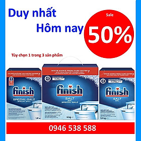 Muối rửa chén Finish 4.0kg - Muối Finish 1.2kg - hàng mới về