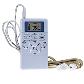BÁO GIÁ Thanh Lý Card Màn Hình Tphcm | Shopee Lazada Sendo Tiki mới nhất 18 Bộ thu sóng âm thanh nổi Xử lý tín hiệu kỹ thuật số DSP Radio dành cho hội họp, màn hình LCD, lanyard - Màu trắng